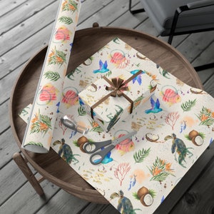 Tropical/Hawaii Inspired Wrapping Paper - "Take me Back"