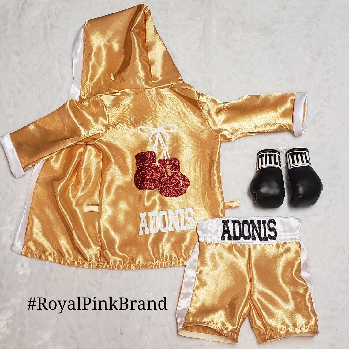 Baby Boxer Boxing Robe Set Boxing Boxer Baby Photo Outfit Prop Etsy