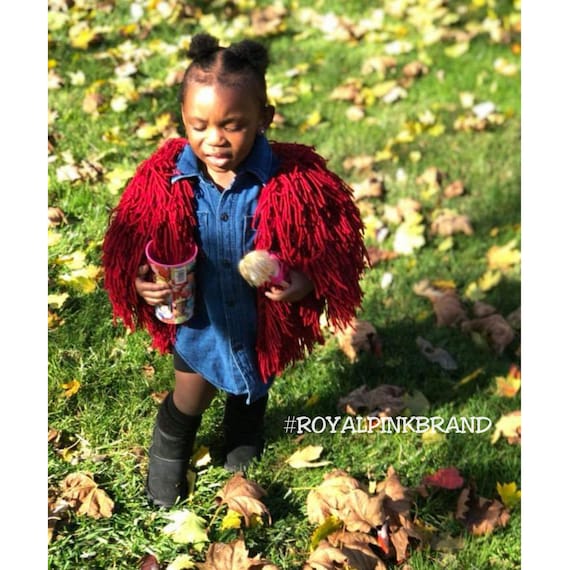 Kids shaggy cardigan hotsell