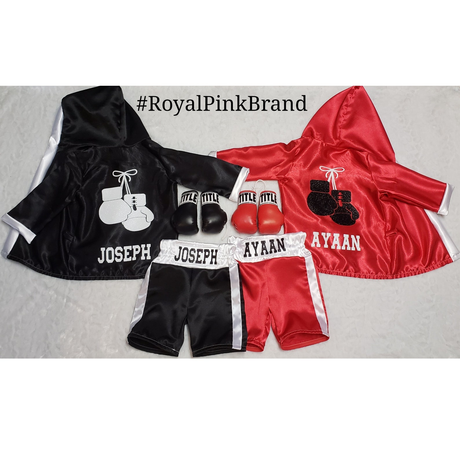 Baby Boxer Boxing Robe Set Boxing Boxer Baby Photo Outfit Prop Etsy