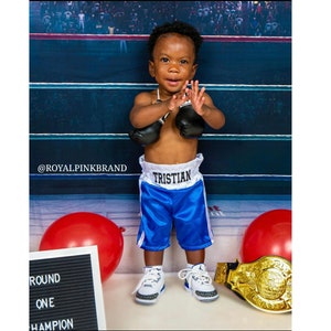 Shorts & Gloves - Baby Boxer Boxing Set Boxing Boxer Baby Photo Outfit Prop Boxing Gloves Champ Sports