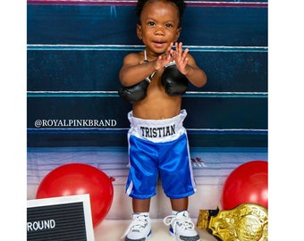 Shorts & Gloves - Baby Boxer Boxing Set Boxing Boxer Baby Photo Outfit Prop Boxing Gloves Champ Sports