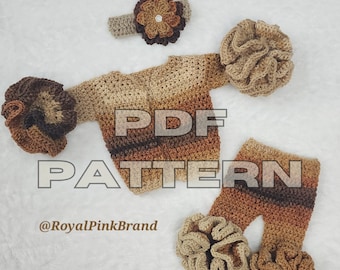 Bundle Pack - Ruffled Baby Pants & Ruffled Cardigan - Pattern