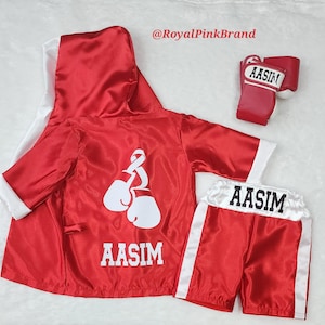 Baby Fighter boxing set with ribbon