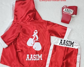 Baby Fighter boxing set with ribbon