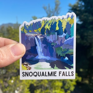 Snoqualmie Falls, Washington, Vinyl Aufkleber
