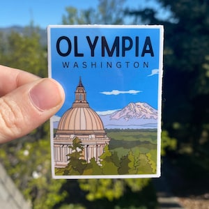 Olympia, Washington Vinyl Waterproof Sticker