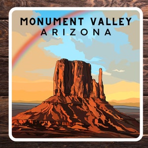 Monument Valley Sticker Arizona - Vinyl Decal, Waterproof Outdoor Use, UV resistant Decal