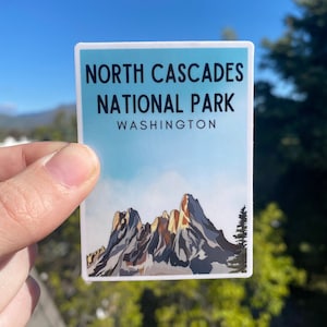 North Cascades National Park, Washington Vinyl wasserfester Aufkleber
