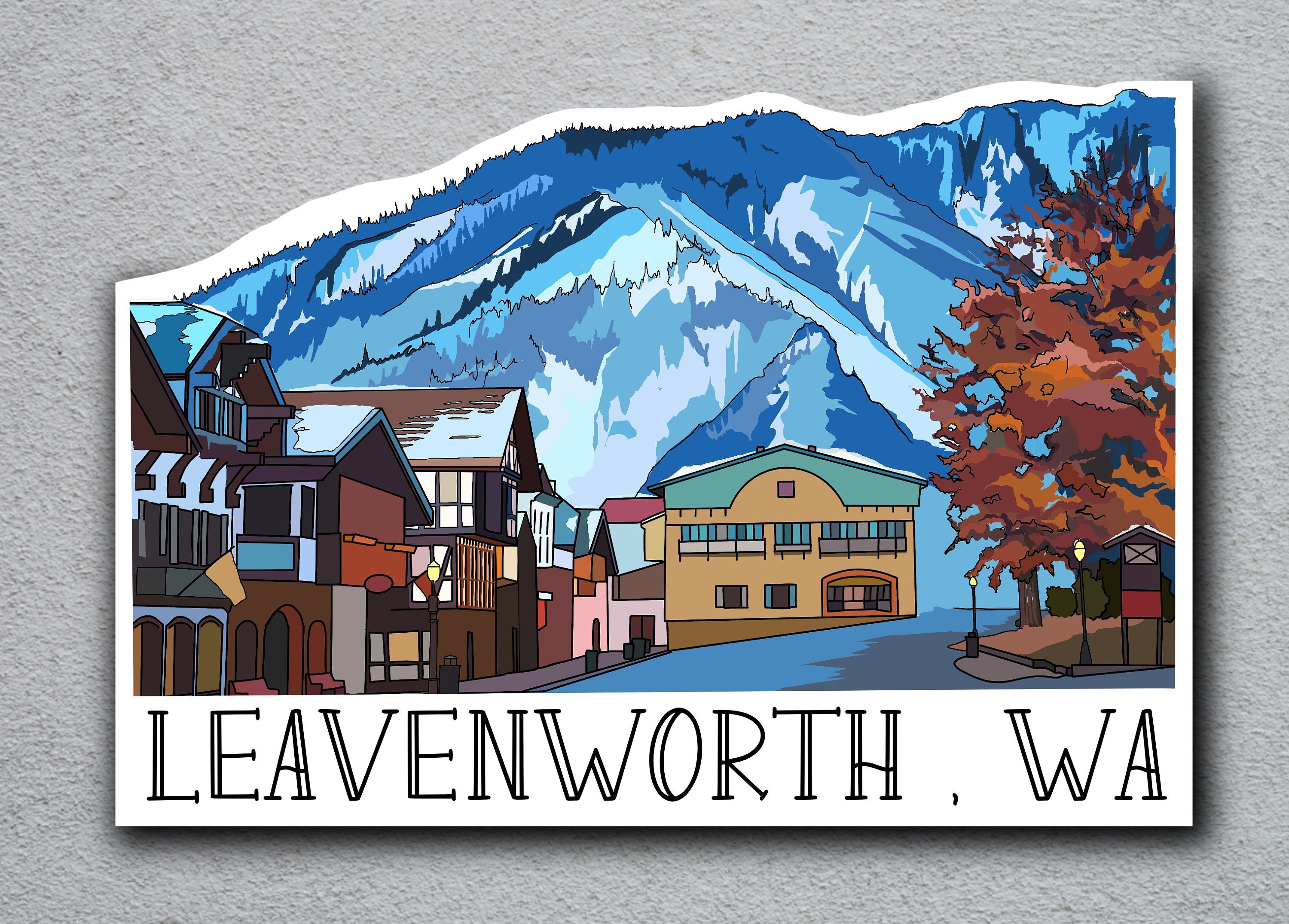 Leavenworth, Washington Sticker - Bavarian City Vinyl Decal, Waterproof  Outdoor Use, UV Resistant Decal - Etsy