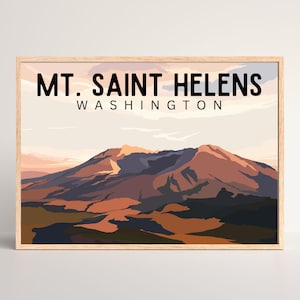 Mt. Saint Helens Print: Washington Mountain Art
