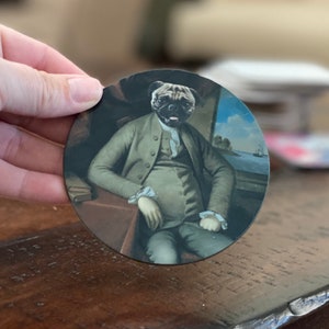 Regal Pet Portrait Coaster Set of 4
