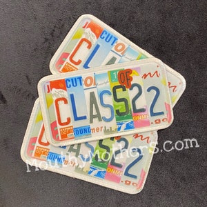 Graduation Class Of 2022 License Plate Patch