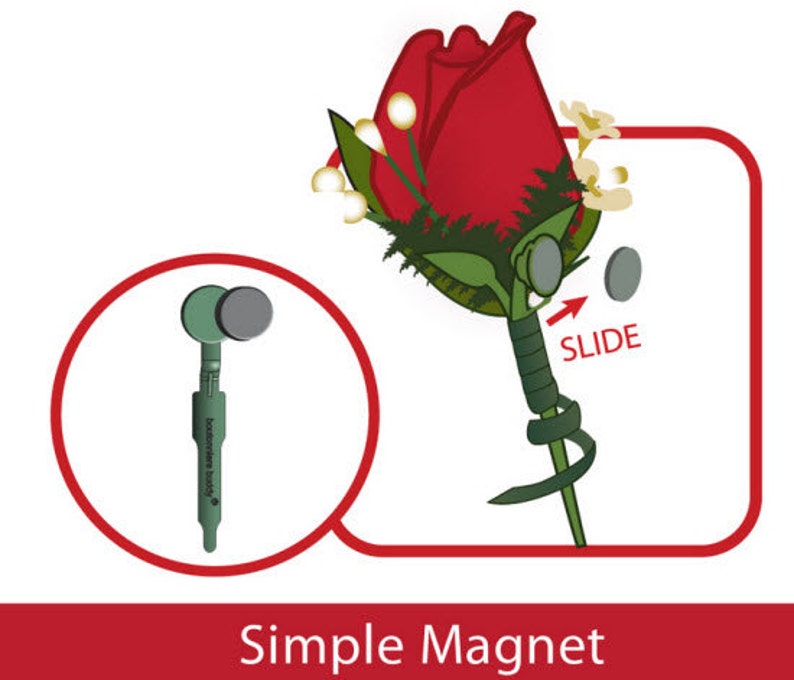 12 Boutonniere Magnets