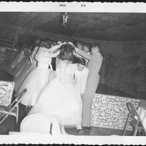 Vintage Photo Teens Dance at the Senior Prom 1950&#39;s, Original Found Photo, Vernacular Photograph