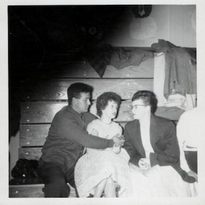 Vintage Photo Caught in the Act Couple Caught by Surprise 1960&#39;s, Original Found Photo, Vernacular Photography
