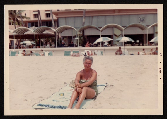Vernacular Photograph Vintage Photo Beautiful Couple in Miami Beach 1950/'s Original Found Photo