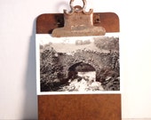 Vintage Architecture Photograph Stone Bridge...English Snapshot..Vintage Photo..Old Photo..Old Snapshot