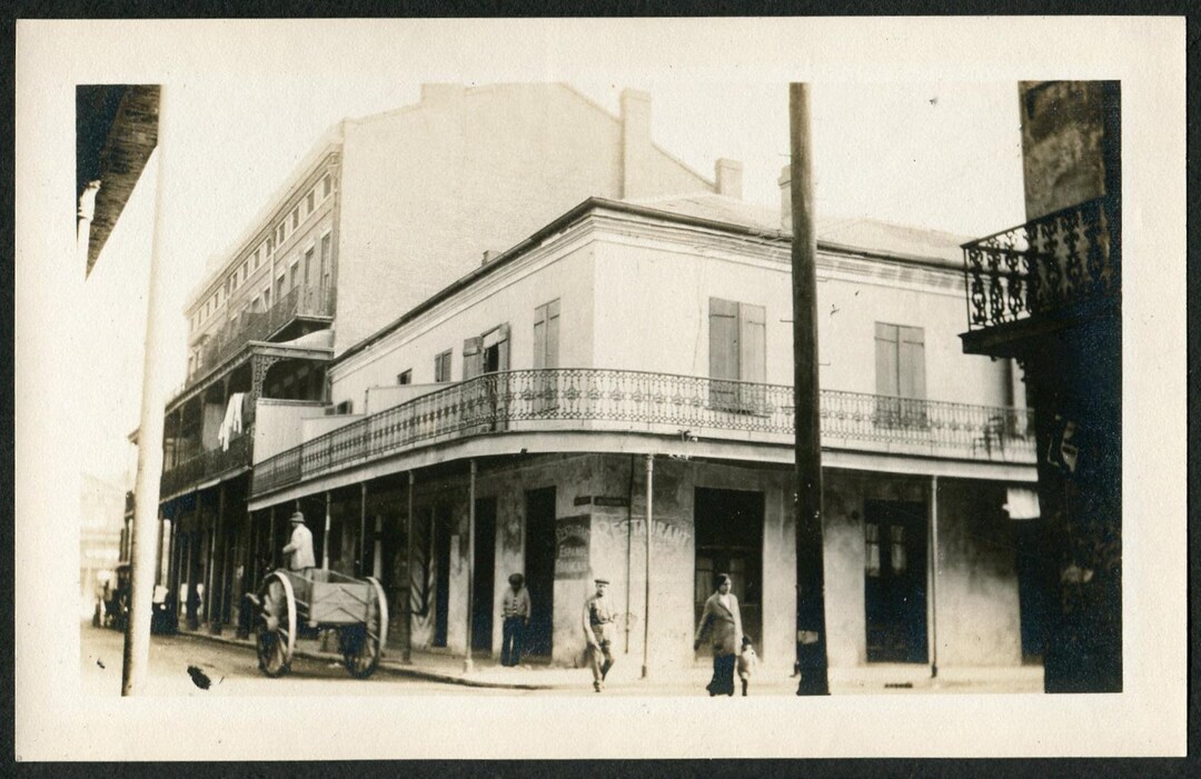 Antique Photo of Madam Begue's Restaurant on Decatur St. in French ...