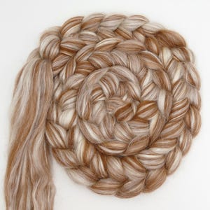 99 EUR/kg combed fine fibers 50% silk and alpaca, 100g spinning fibers, felting wool, spinning wool, wool for spinning, felting, weaving