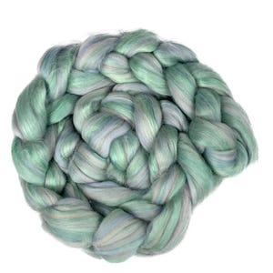 119 EUR/kg combed sliver Merino silk, staple fibers Merino wool Mulberry silk, 100g combed wool, felting wool, wool for spinning, felting, weaving