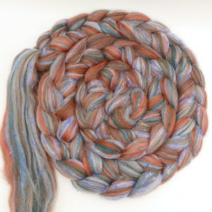 79 EUR/kg combed yarn blend Shetland, New Zealand, Bamboo, South American 100g staple fibers, felting wool, wool for spinning, felting, weaving