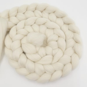 89 EUR/kg Merino Alpaca combed fiber, natural white spinning fiber, fairytale wool, felting wool, wool for spinning, felting, weaving, 100g