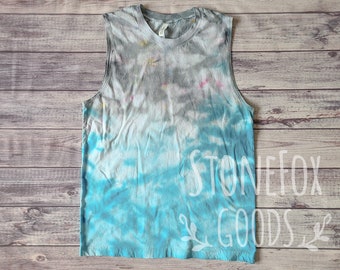 Medium - Ready to Ship - Ice Dyed Muscle Tank Top