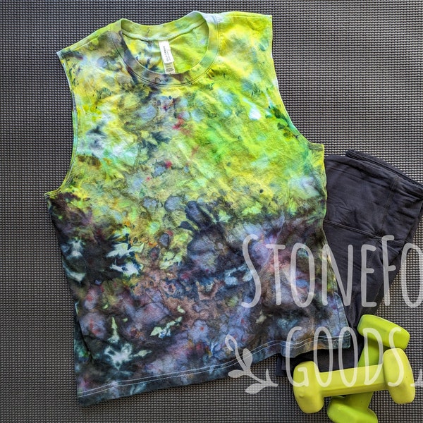 Ready to Ship - Ice Dyed Unisex Muscle Tank Top