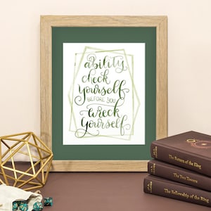 Ability Check Yourself Art Print - Funny Dungeons and Dragons Gift Idea - DND Game Room Decor