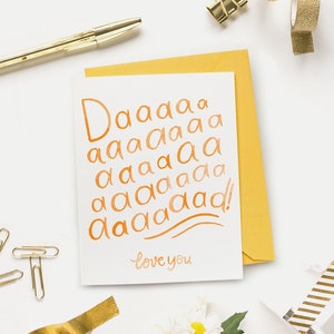 Carte papa je t'aime - carte drôle de fête des pères