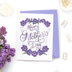 Floral Mother's Day Card - Classic Mother's Day Card