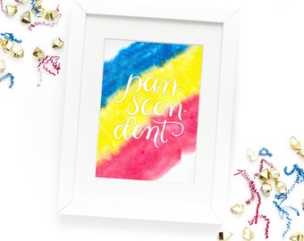 Pan-Scen-Dent Art Print - Pansexual Pride - Pride Pun Collection