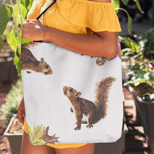 Squirrel Tote Bag Etsy