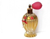 Romantic Large Glass Perfume Bottle Atomizer Victorian Decor FREE SHIPPING