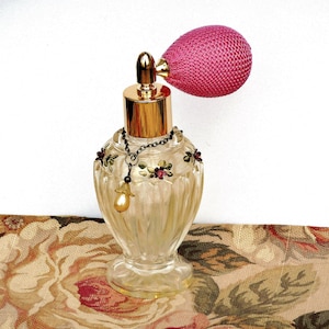 Antique Gold Vintage Victorian Perfume Atomizer Bottle Romantic Decor Gifts for Women FREE SHIPPING