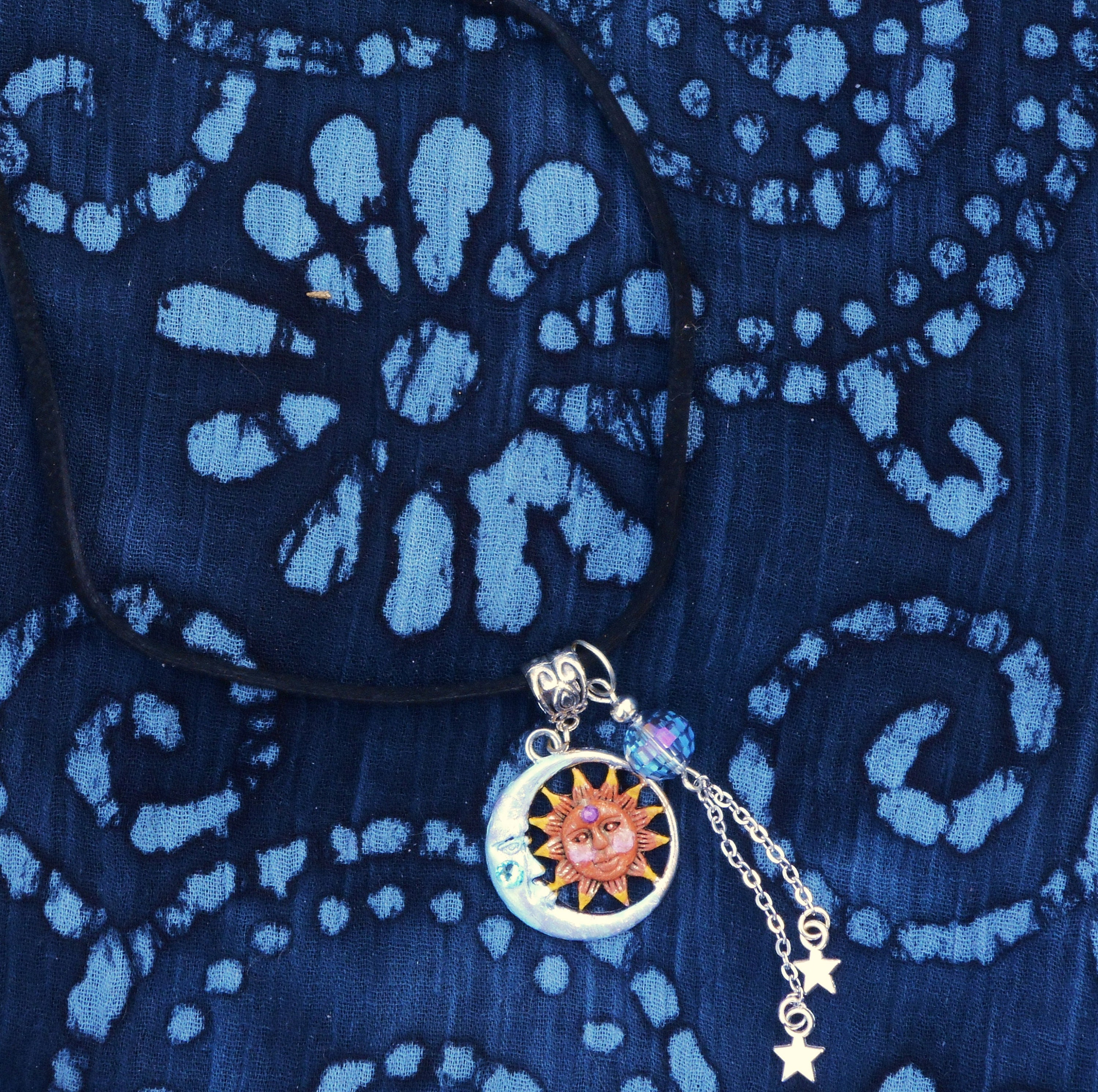 Collana con Luna e Stella Argento - Made in Italy 🌟 – Valentina Bijoux