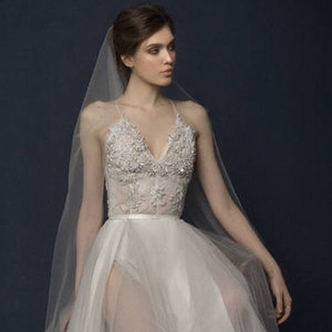 Ivory-smoky wedding dress/ Almina image 2