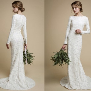 Wedding dress long sleeve/ Utta image 1