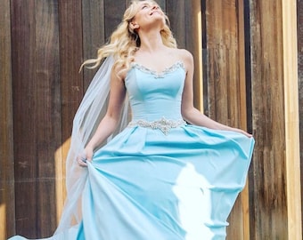 Blue wedding dress/ ALZYA