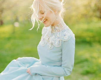 Blue wedding dress/ Lorem