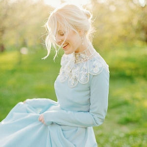 Blue wedding dress/ Lorem