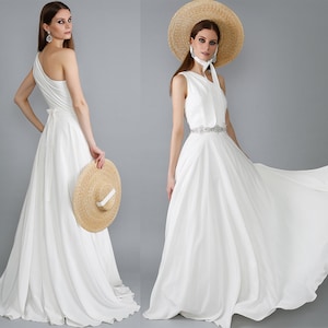 Greek wedding dress, antique bridal gown/ Filomena 2