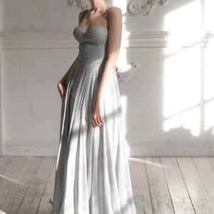 Grey wedding dress / Eribiya image 3