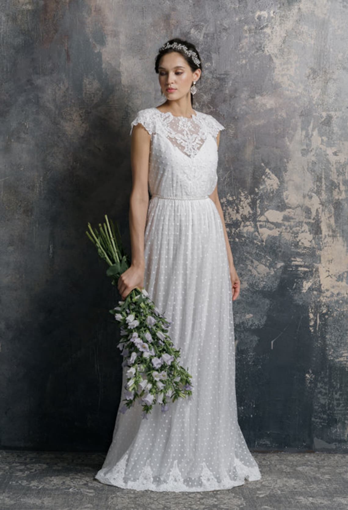 Wedding Dress Boho Bohemian Rustic Mexican Lace Wedding | Etsy