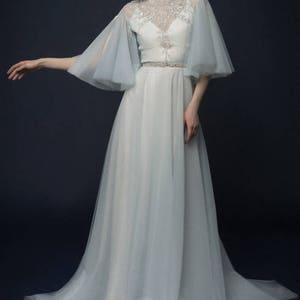 Blue wedding dress/ Sinina image 6