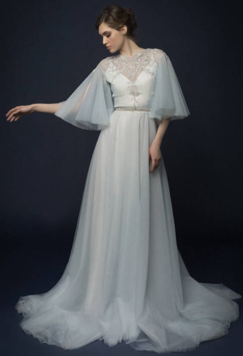Blue wedding dress/ Sinina image 6
