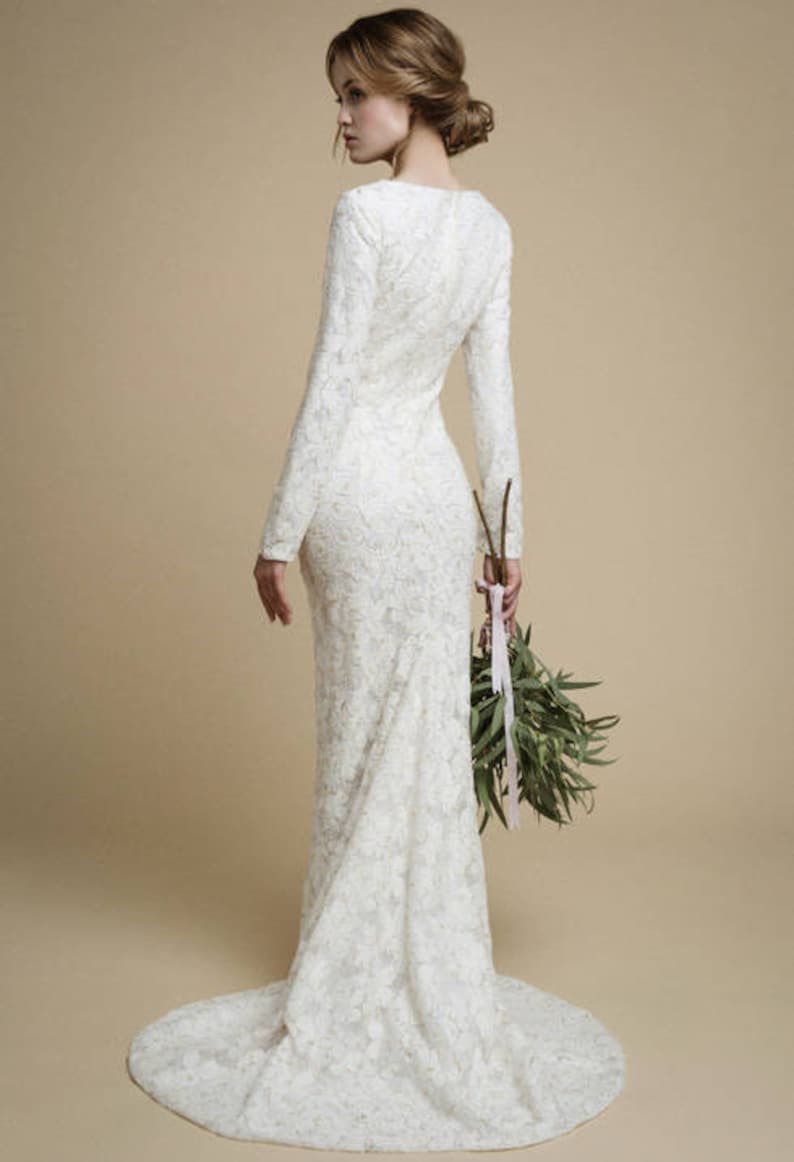 Wedding dress long sleeve/ Utta image 5