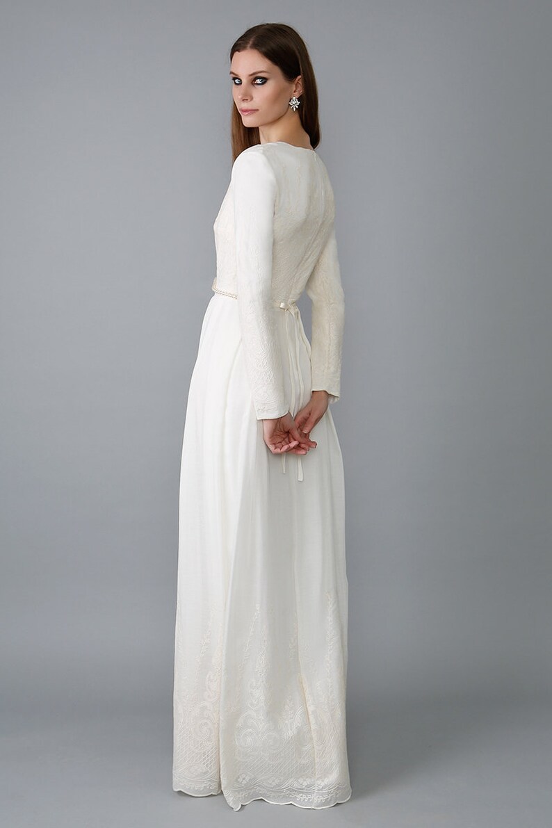 etsy modest wedding dress