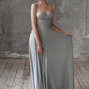 Grey wedding dress / Eribiya image 2